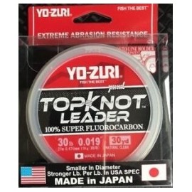 Topknot Leader Yo-zuri 30 yds 100% Fluorocarbon Natural Clear